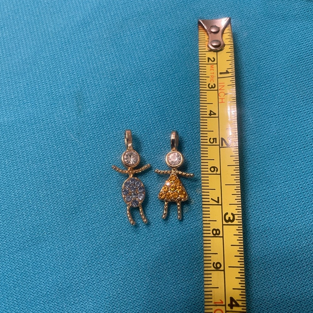 Child, charms, light, blue, and citrine